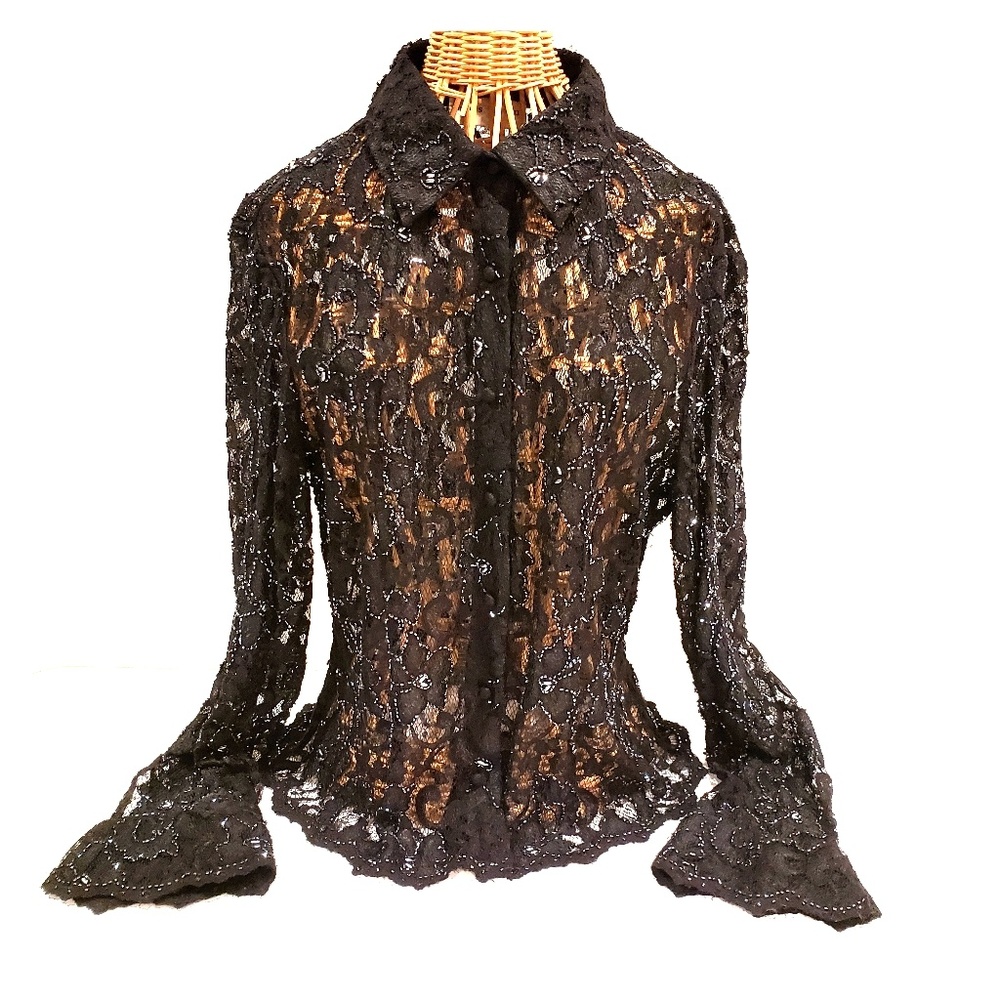 Exquisite Black Lace blouse